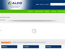 Tablet Screenshot of alco-automation.com